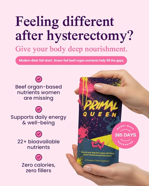 A 4:5 vertical ad creative featuring a product pack shot held in hand, utilizing a question-based hook to address specific post-surgery wellness concerns.